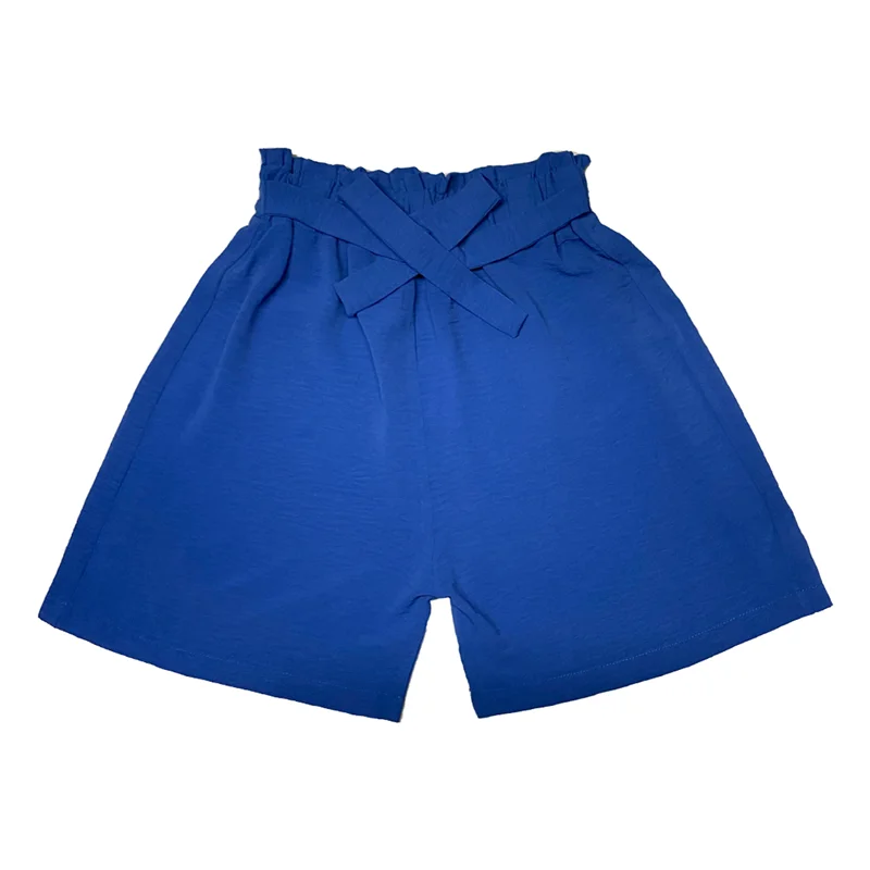 شلوارک زنانه مدل کمر تمام کش ابر و بادی توشنا کد 30۸ رنگ آبی / TOSHNA