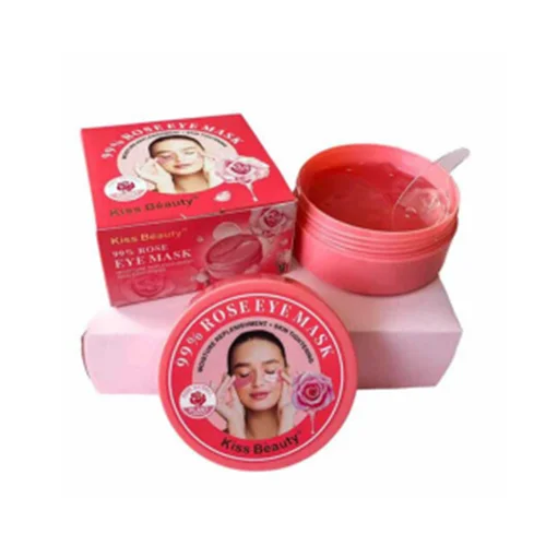 ماسک زیرچشم کیس بیوتی مدل گل رز بسته ۶۰ عددی / KISS BEAUTY