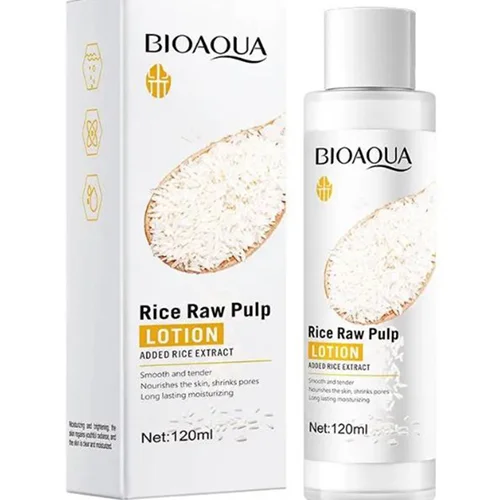 لوسیون بدن بایوآکوا مدل پالپ برنج حجم ۱۲۰ میلی لیتر / BIOAQUA