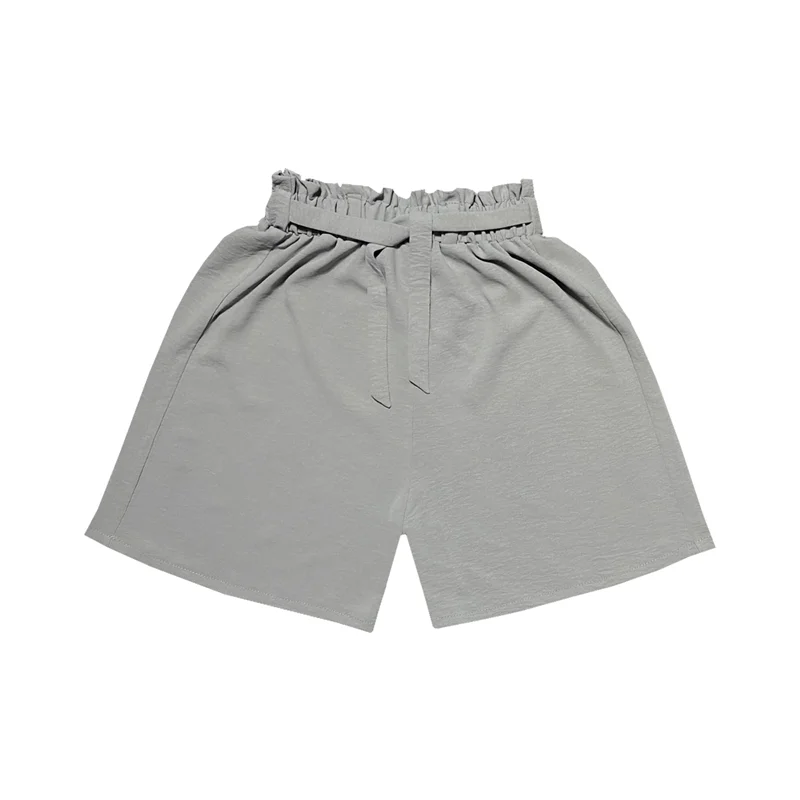 شلوارک زنانه مدل کمر تمام کش ابر و بادی توشنا کد 303 رنگ طوسی / TOSHNA