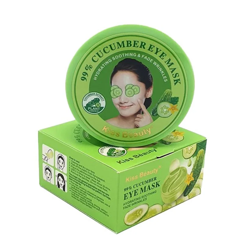 ماسک زیرچشم کیس بیوتی مدل خیار آبرسان بسته ۶۰ عددی / KISS BEAUTY