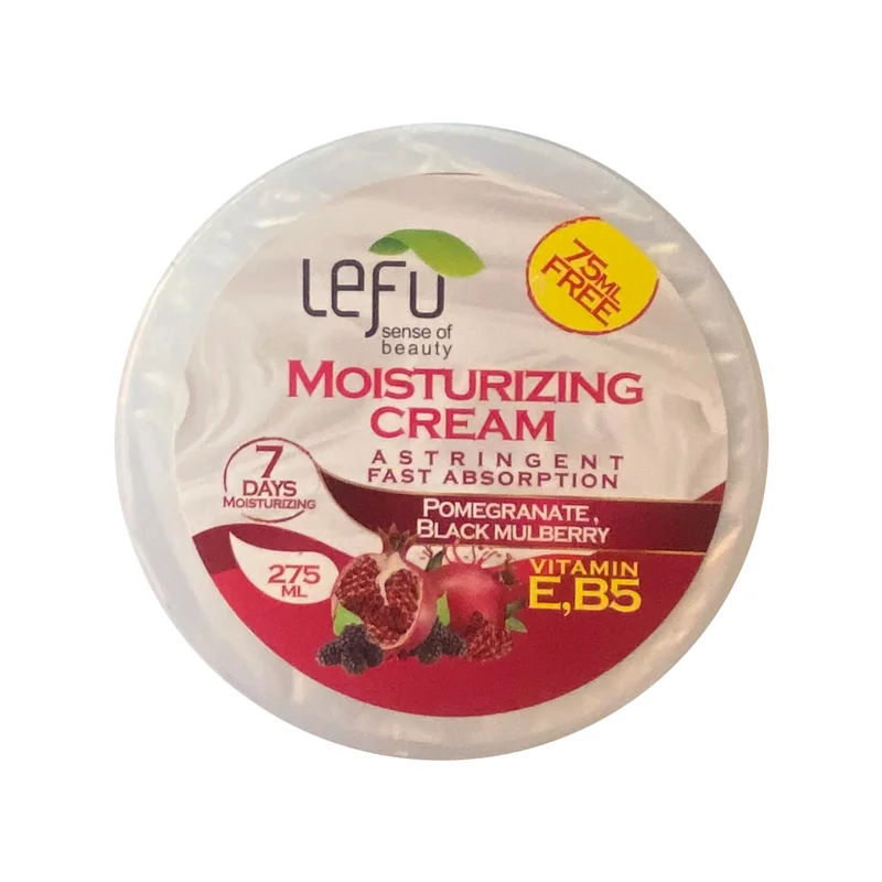 کرم مرطوب کننده لفو مدل MOISTURIZING انار و شاتوت حجم 275 میلی لیتر/ LEFU