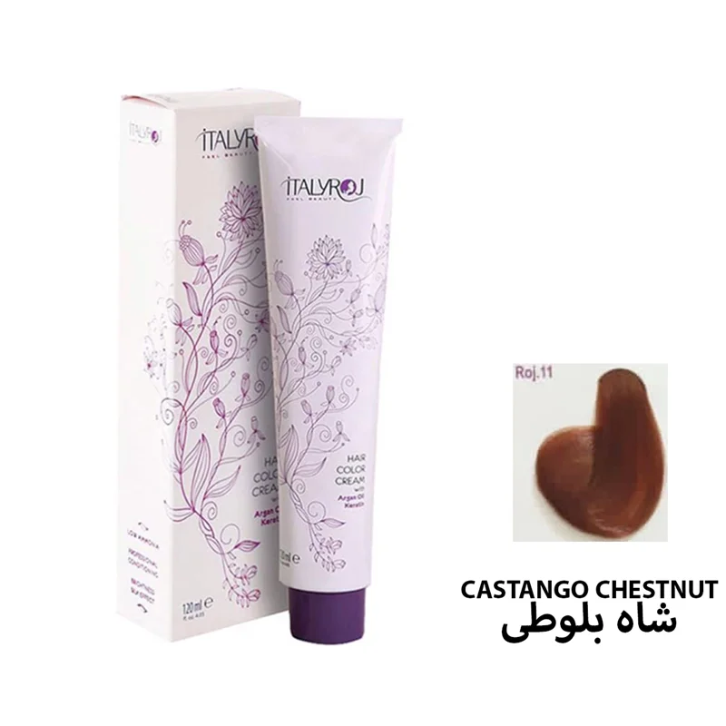 رنگ مو رمیو سری فانتزی شماره ROJ11 رنگ شاه بلوطی / ITALYROJ