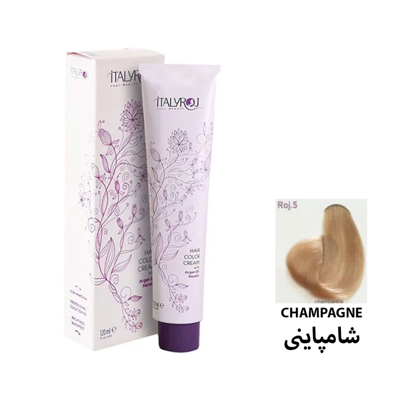 رنگ مو رمیو سری فانتزی شماره ROJ5 رنگ شامپاینی / ITALYROJ