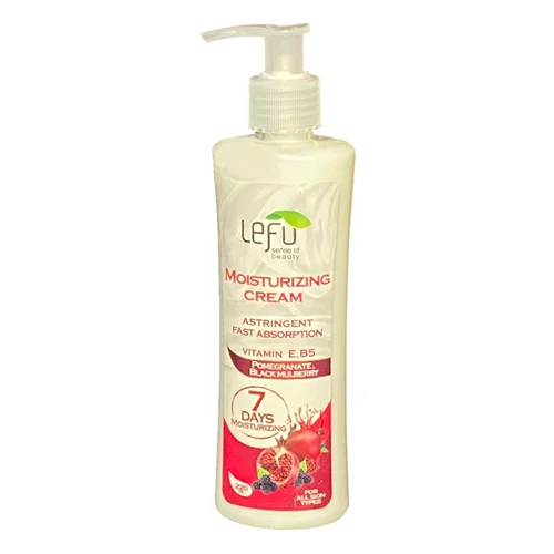 کرم مرطوب کننده لفو مدل MOISTURIZING انار و شاتوت حجم 220 میلی لیتر/ LEFU