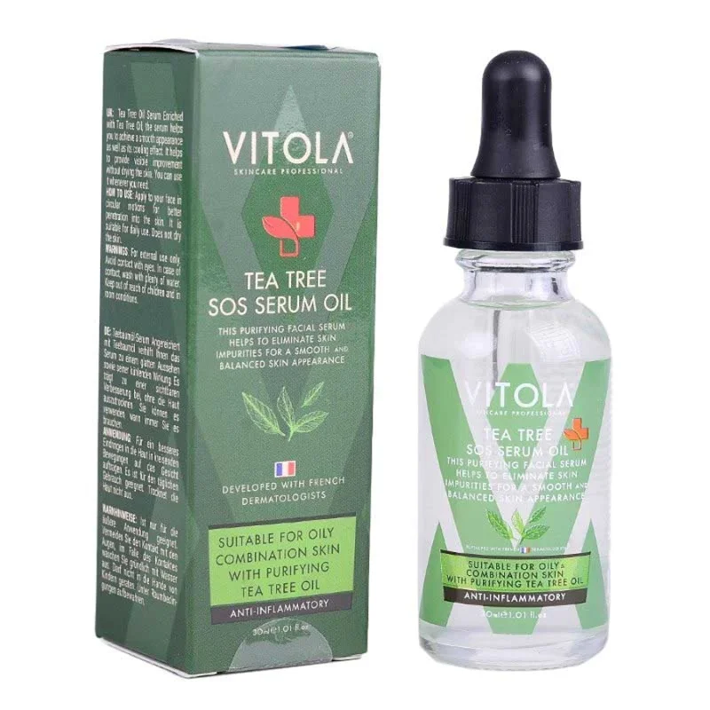 سرم پوست ویتولا مدل TEA TREE SOS SERUM حجم 30 میلی لیتر / VITOLA