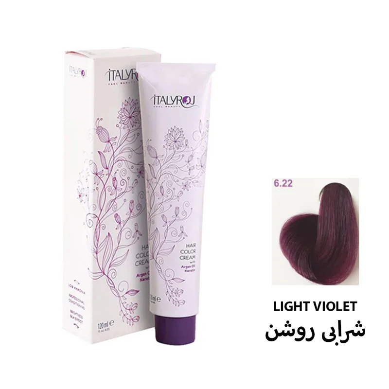 رنگ مو رمیو سری شرابی شماره ۶/۲۲ رنگ شرابی روشن / ITALYROJ
