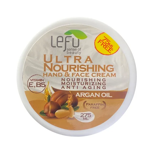 کرم مغذی لفو مدل ULTRA NOURISHING روغن آرگان حجم 275 میلی لیتر/ LEFU