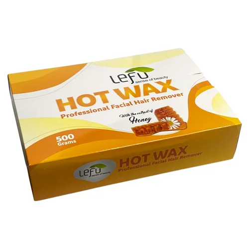 موم موبر لفو مدل HOT WAX عسل وزن 500 گرم بسته 25 عددی / LEFU