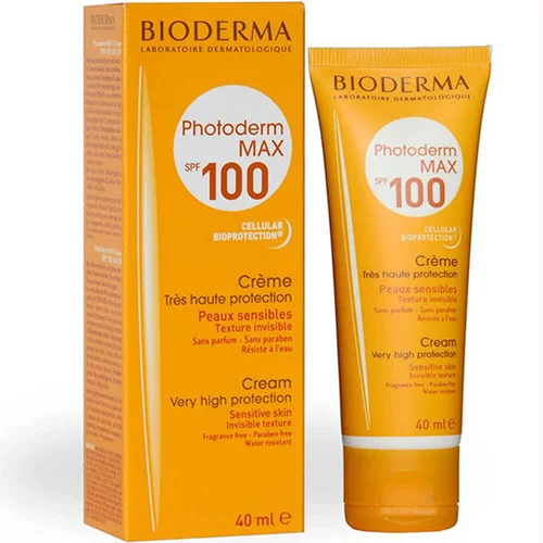 کرم ضد آفتاب بایودرما مدل رنگی SPF۱۰۰ حجم ۴۰ میلی لیتر / BIODERMA