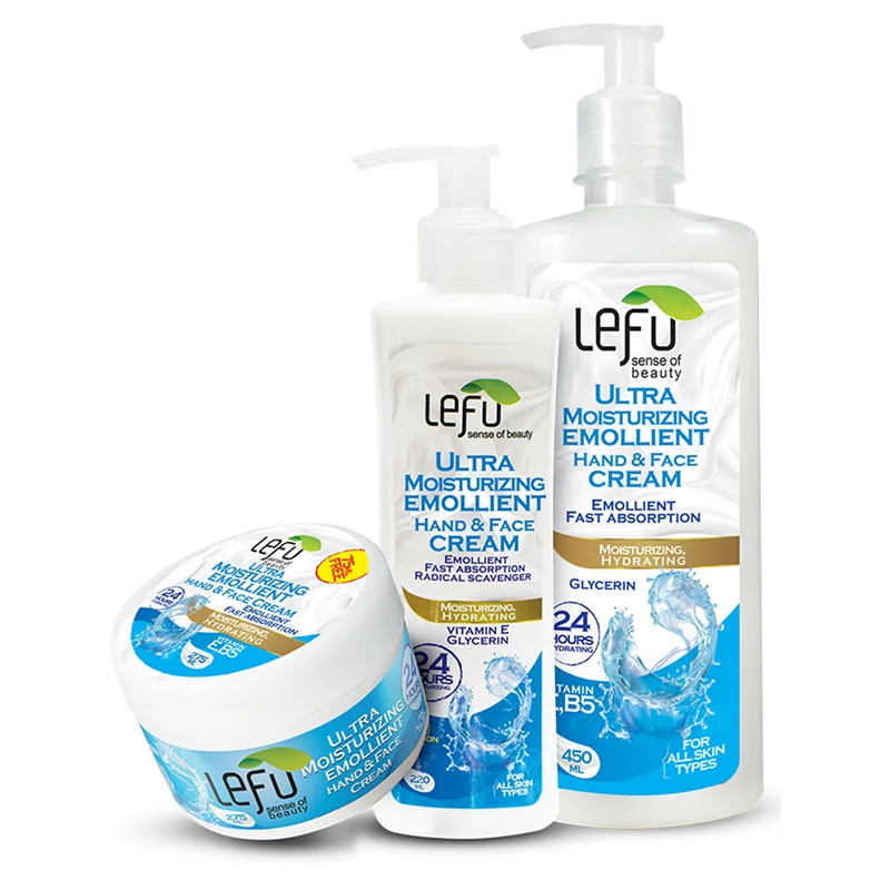 کرم مرطوب کننده لفو مدل SOFT روغن آفتاب گردان مجموعه ۳ عددی/ LEFU