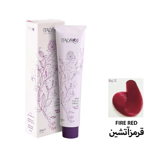 رنگ مو رمیو سری فانتزی شماره ROJ1۲ رنگ قرمزآتشین / ITALYROJ
