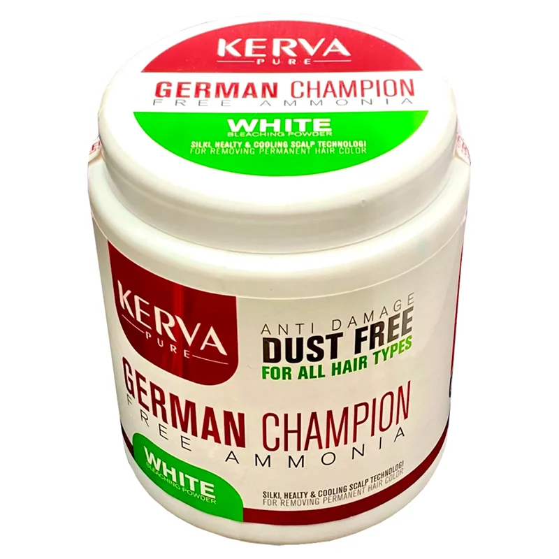 پودر دکلره کروا پیور مدل GERMAN CHAMPION رنگ WHITE وزن 400 گرم / KERVAPURE
