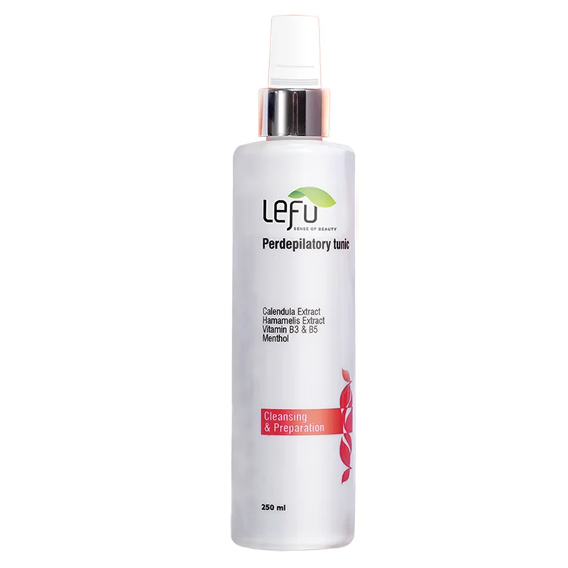 تونیک پاک کننده قبل از اپیلاسیون لفو مدل آنتی باکتریال حجم 250 میلی لیتر/LEFU