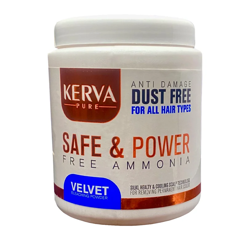 پودر دکلره کروا پیور مدل SAFE&POWER رنگ VELVET وزن 400 گرم / KERVAPURE