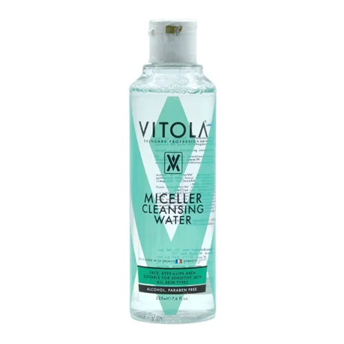 پاک کننده آرایش صورت ویتولا مدل MICELLER CLEANSING WATER حجم 225 میلی لیتر / VITOLA