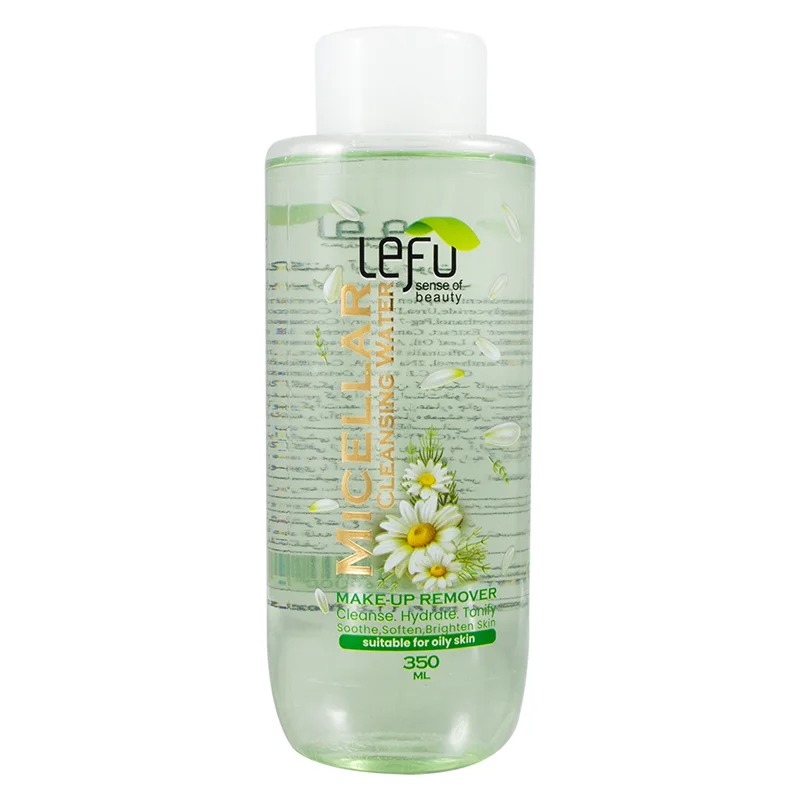 محلول پاک کننده آرایش لفو مدل MICELLAR سبز حجم 350 میلی لیتر /LEFU