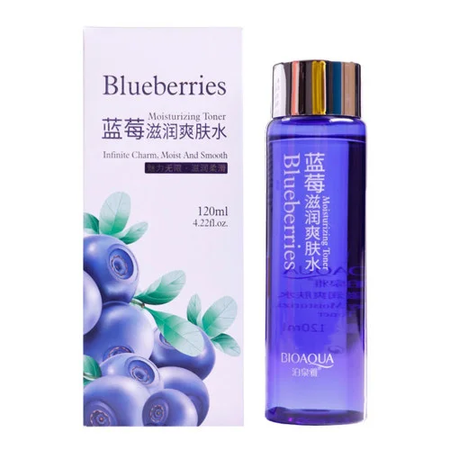 تونر صورت بلوبری بیوآکوا پاک کننده و آبرسان حجم 120میل / BIOAQUA