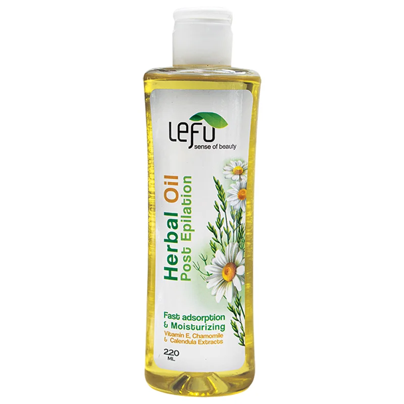 روغن گیاهی بعد از اپیلاسیون لفو مدل HERBAL حجم 220 میلی لیتر /LEFU