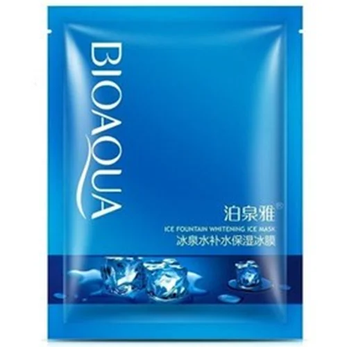 ماسک ورقه ای بایوآکوا مدل یخ حاوی عصاره حلزون حجم ۲۵ میلی / BIOAQUA