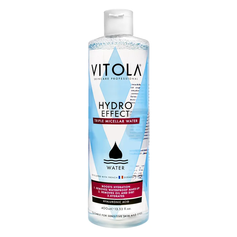 محلول پاک کننده آرایش صورت ویتولا مدل Hydro Effect حجم 400 میلی لیتر / VITOLA