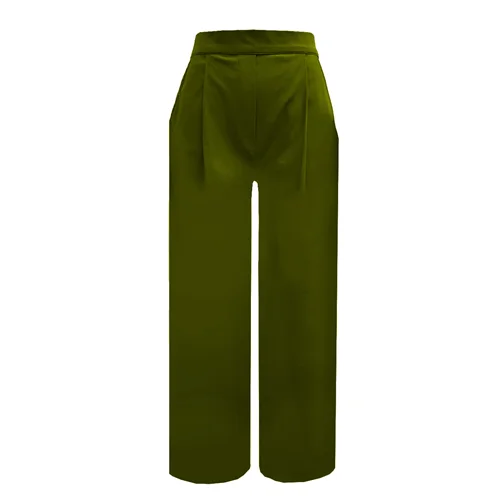 شلوار زنانه توشنا مدل ونیز رنگ سبز ارتشی / TOSHNA